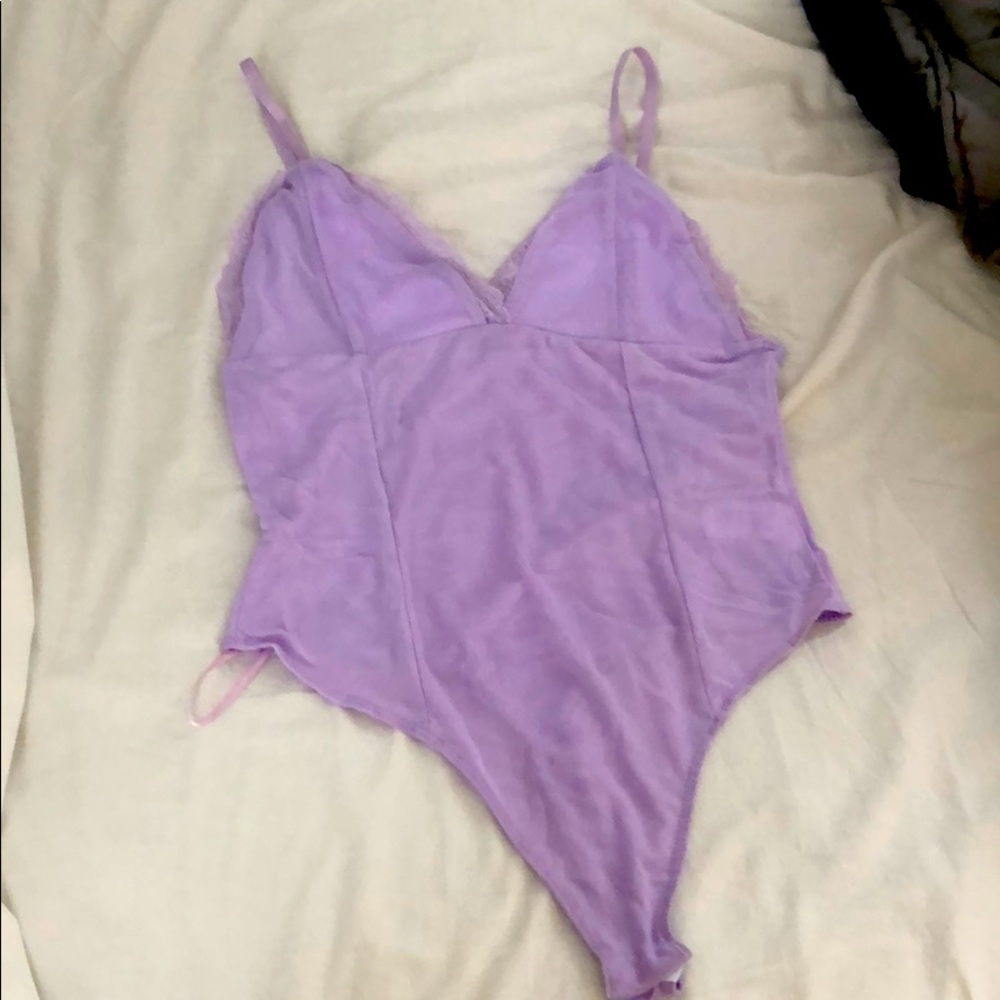 Periwinkle lace bodysuit